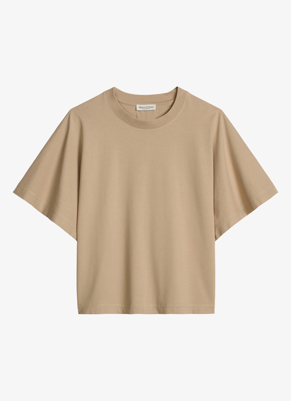 Marc O'Polo T-shirt met ronde hals - voorkant 5 sandpaper-2326 / beige