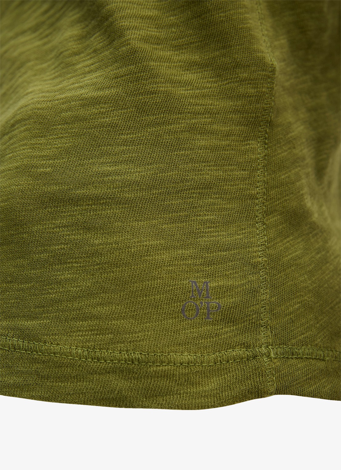 Marc O'Polo T-shirt met ronde hals - detail 3 shaded fern / groen