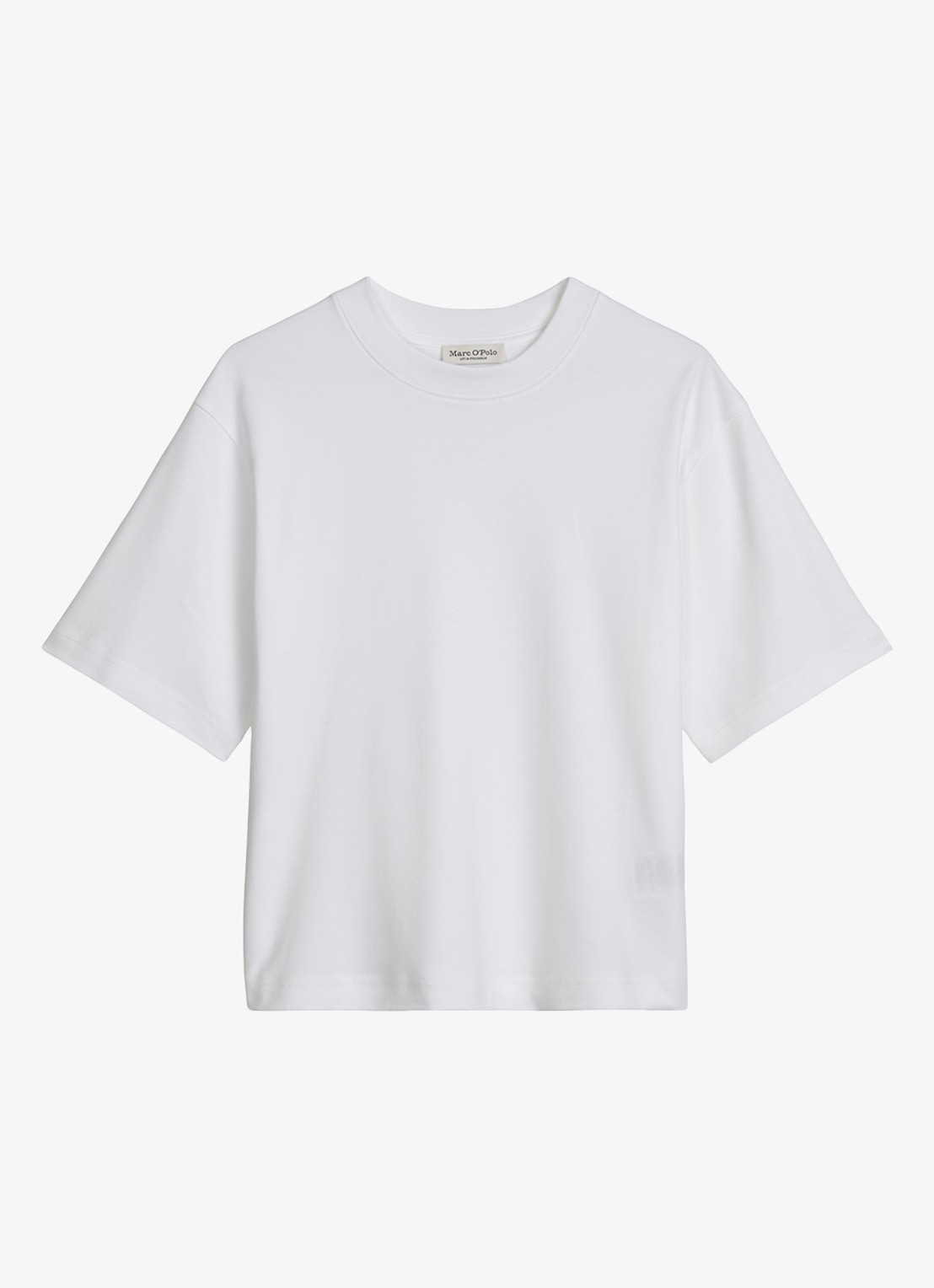 Marc O'Polo T-shirt met ronde hals - voorkant 4 white / wit