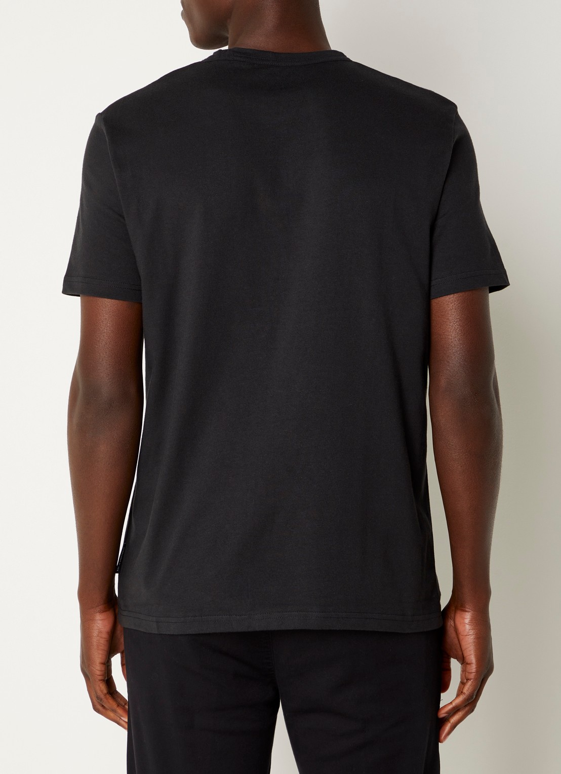 Marc O'Polo T-shirt met ronde hals - achterkant zwart