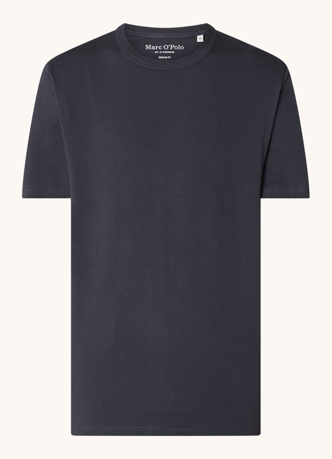 Marc O'Polo T-shirt met ronde hals - voorkant 3 donkerblauw