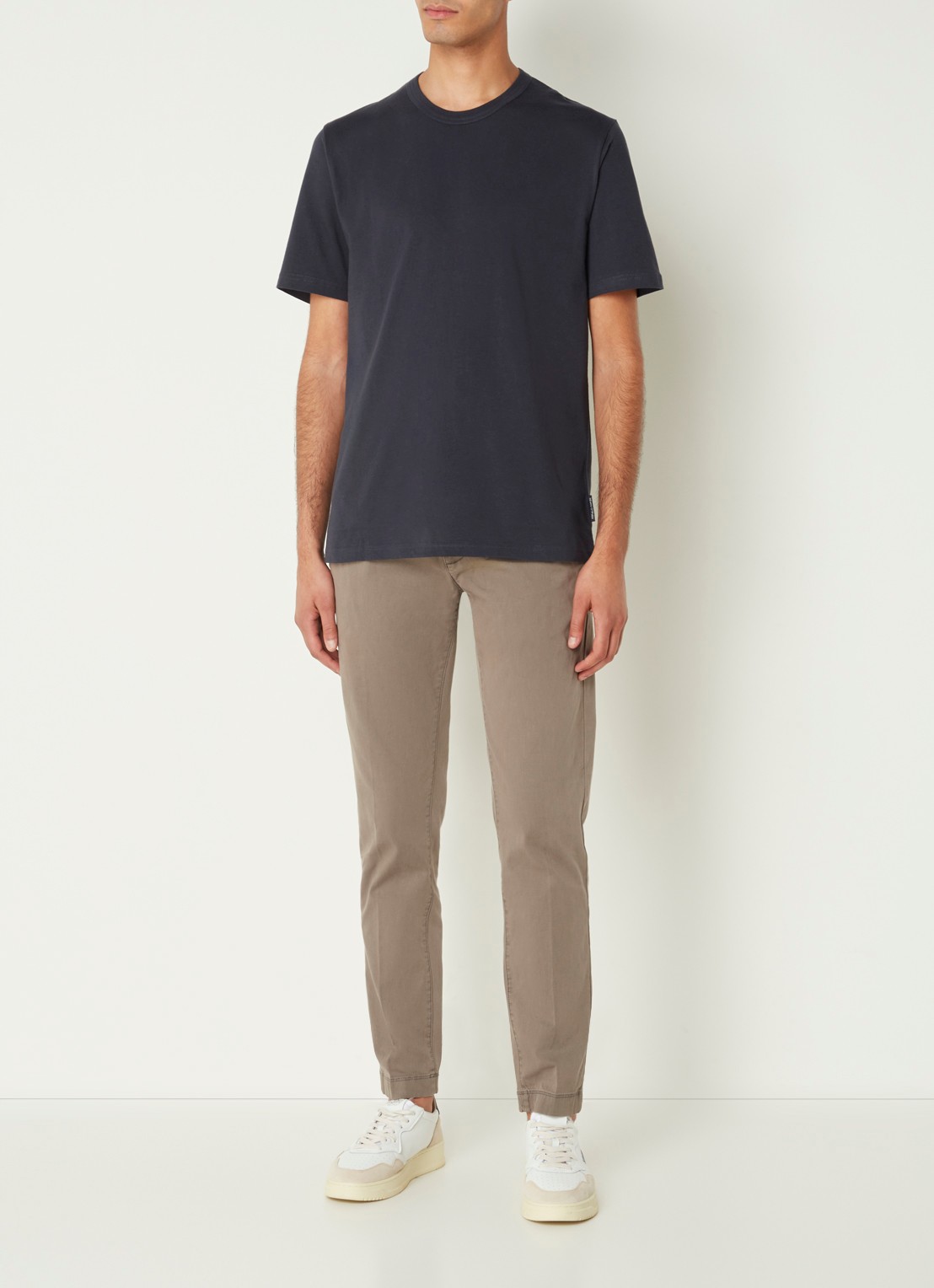 Marc O'Polo T-shirt met ronde hals - voorkant 4 donkerblauw