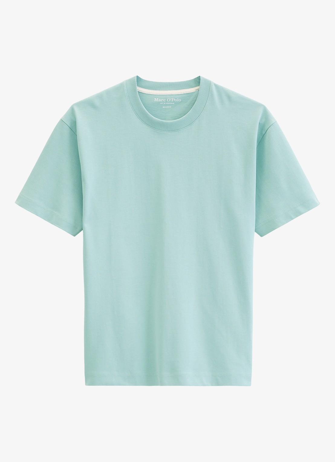 Marc O'Polo T-shirt met ronde hals - voorkant 4 blauw