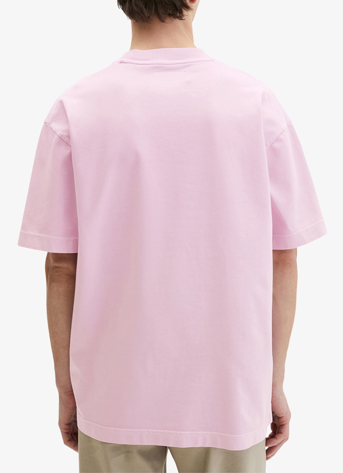 Marc O'Polo T-shirt met ronde hals - achterkant lichtroze