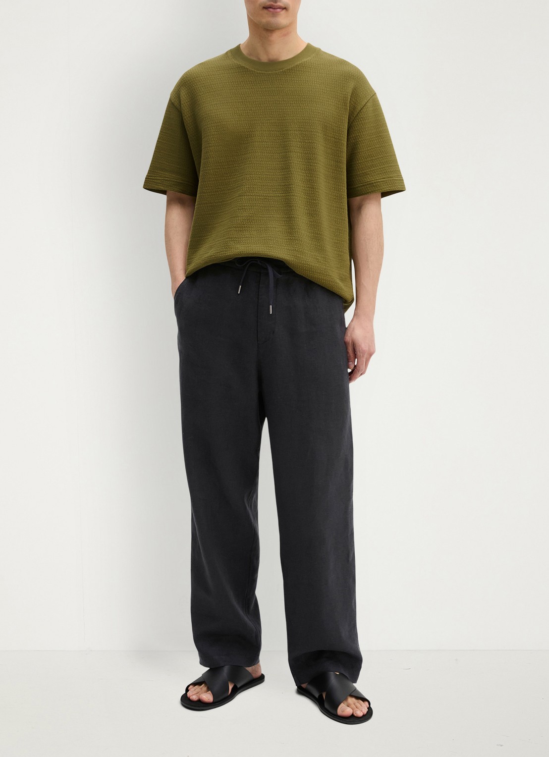 Marc O'Polo T-shirt met ronde hals - voorkant 3 fresh seaweed-2945 / groen