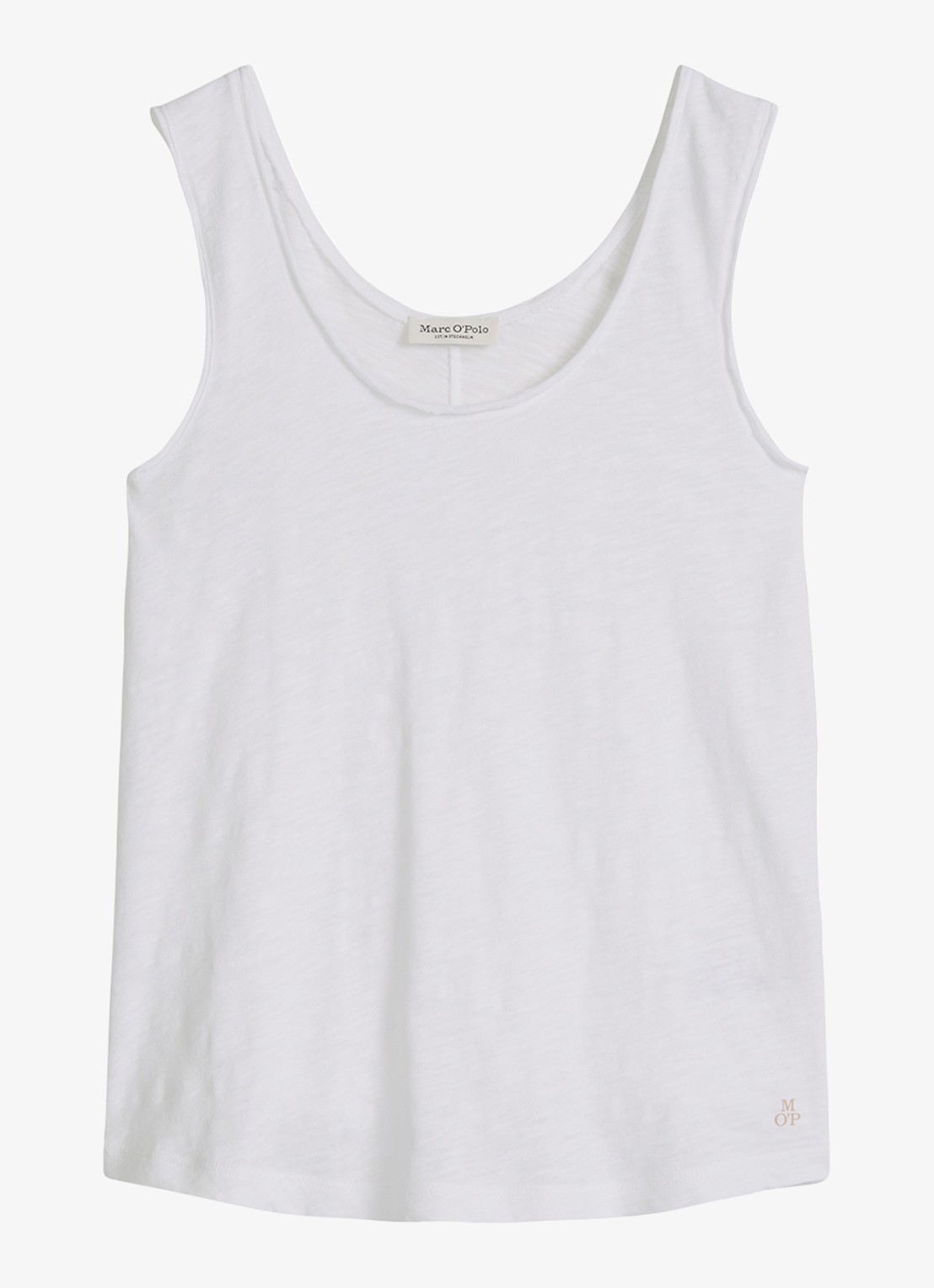 Marc O'Polo Tanktop met ronde hals - voorkant 2 white-0163 / wit