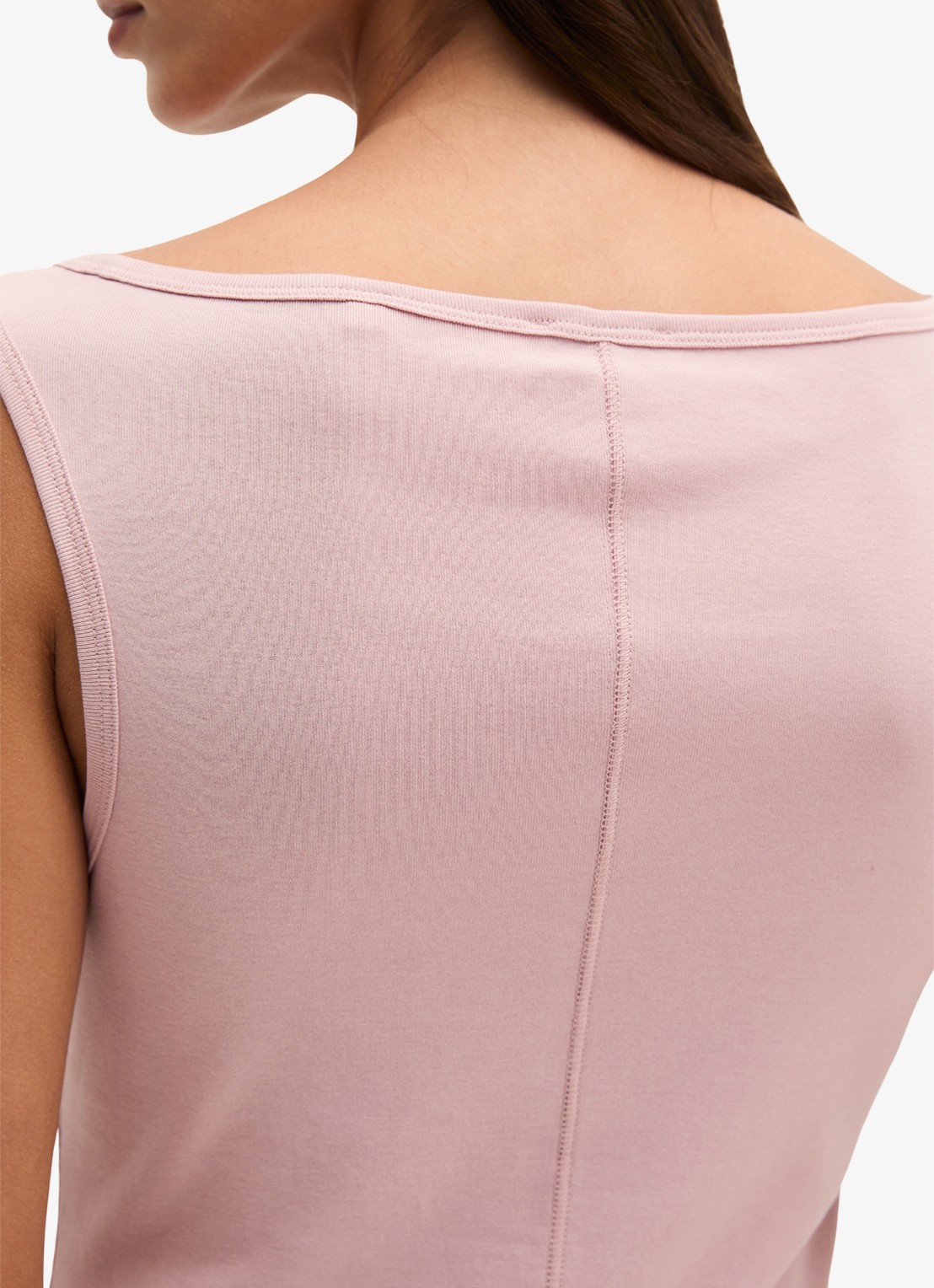 Marc O'Polo Tanktop met stretch - detail 2 mild rose-6663 / roze