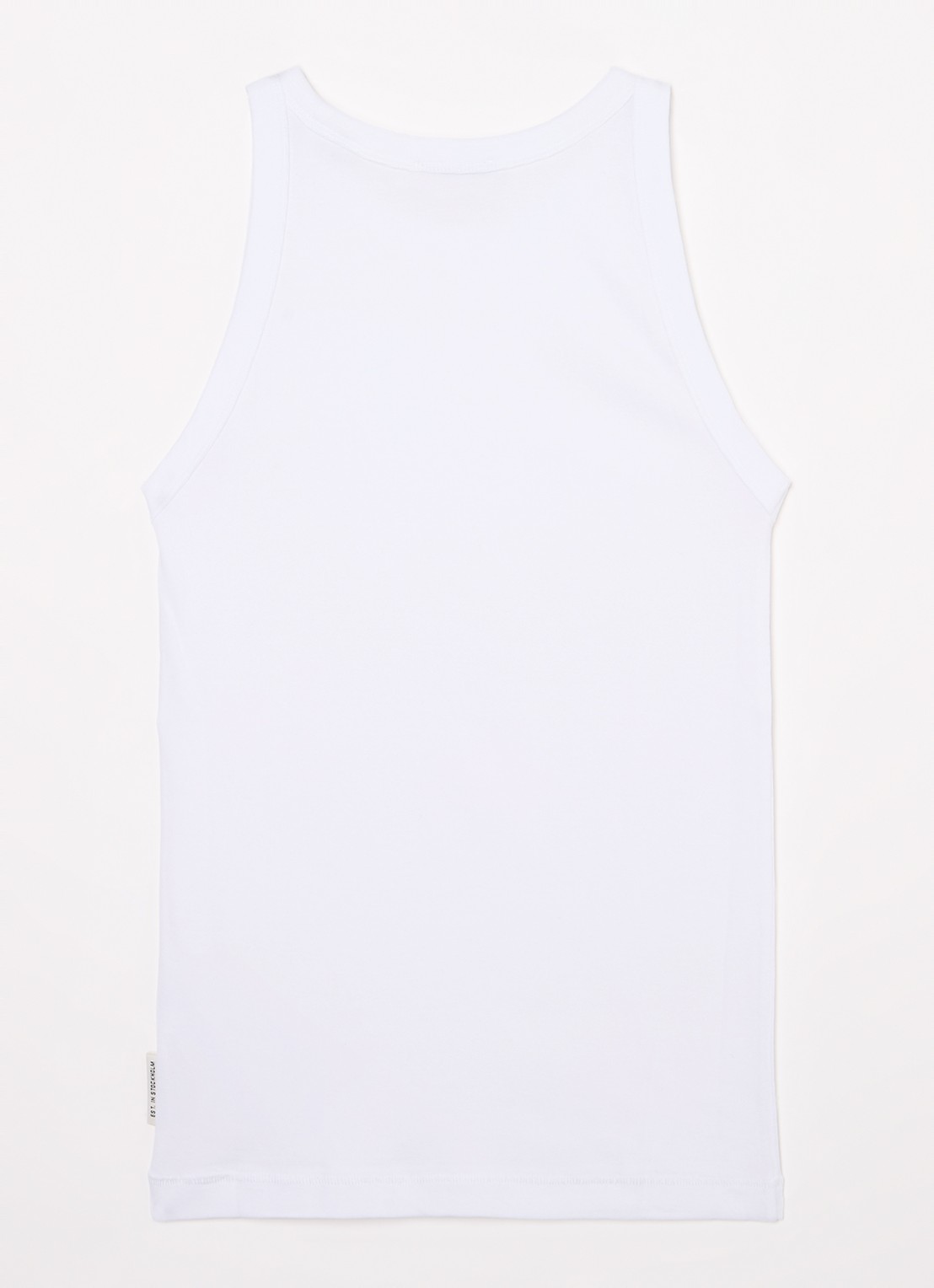 Marc O'Polo Tanktop van  katoen met ribstructuur - voorkant 3 wit