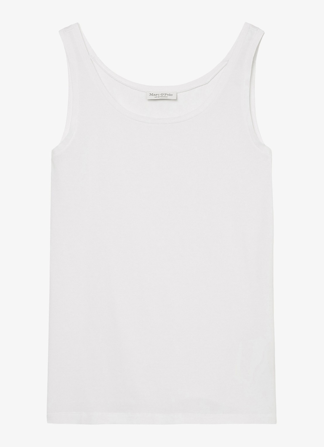 Marc O'Polo Tanktop van katoen - voorkant 3 wit