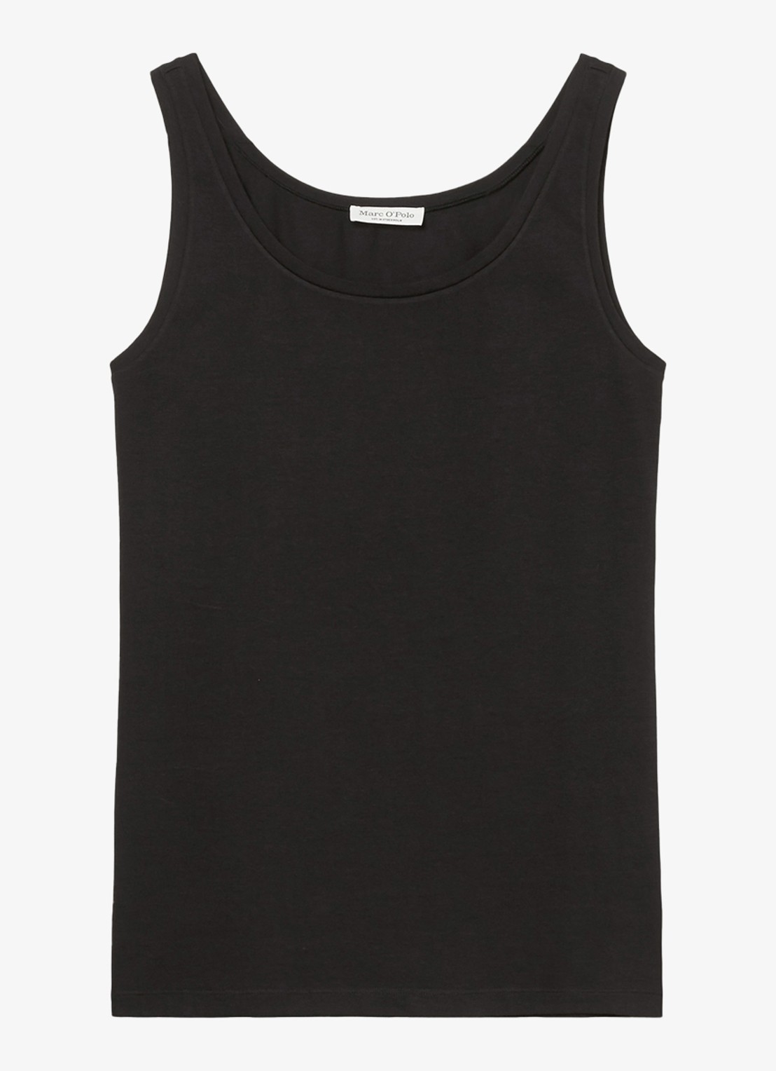 Marc O'Polo Tanktop van katoen - voorkant 2 zwart