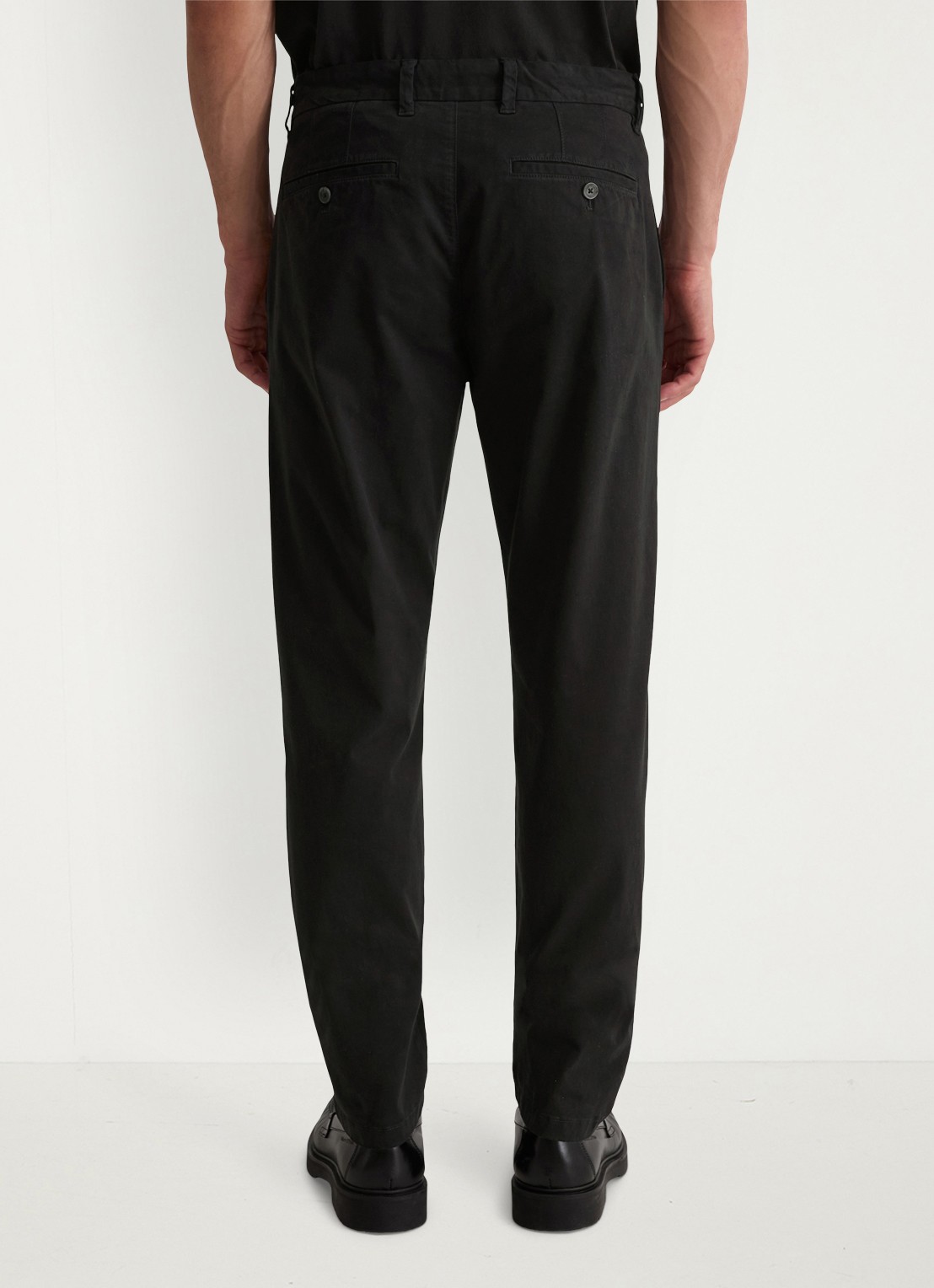 Marc O'Polo Tapered fit chino in katoenblend - achterkant black-990 / zwart