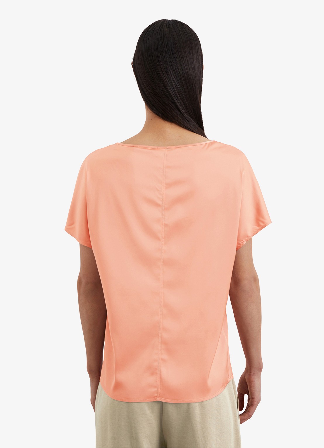 Marc O'Polo Top met vlindermouw - achterkant 3 orange