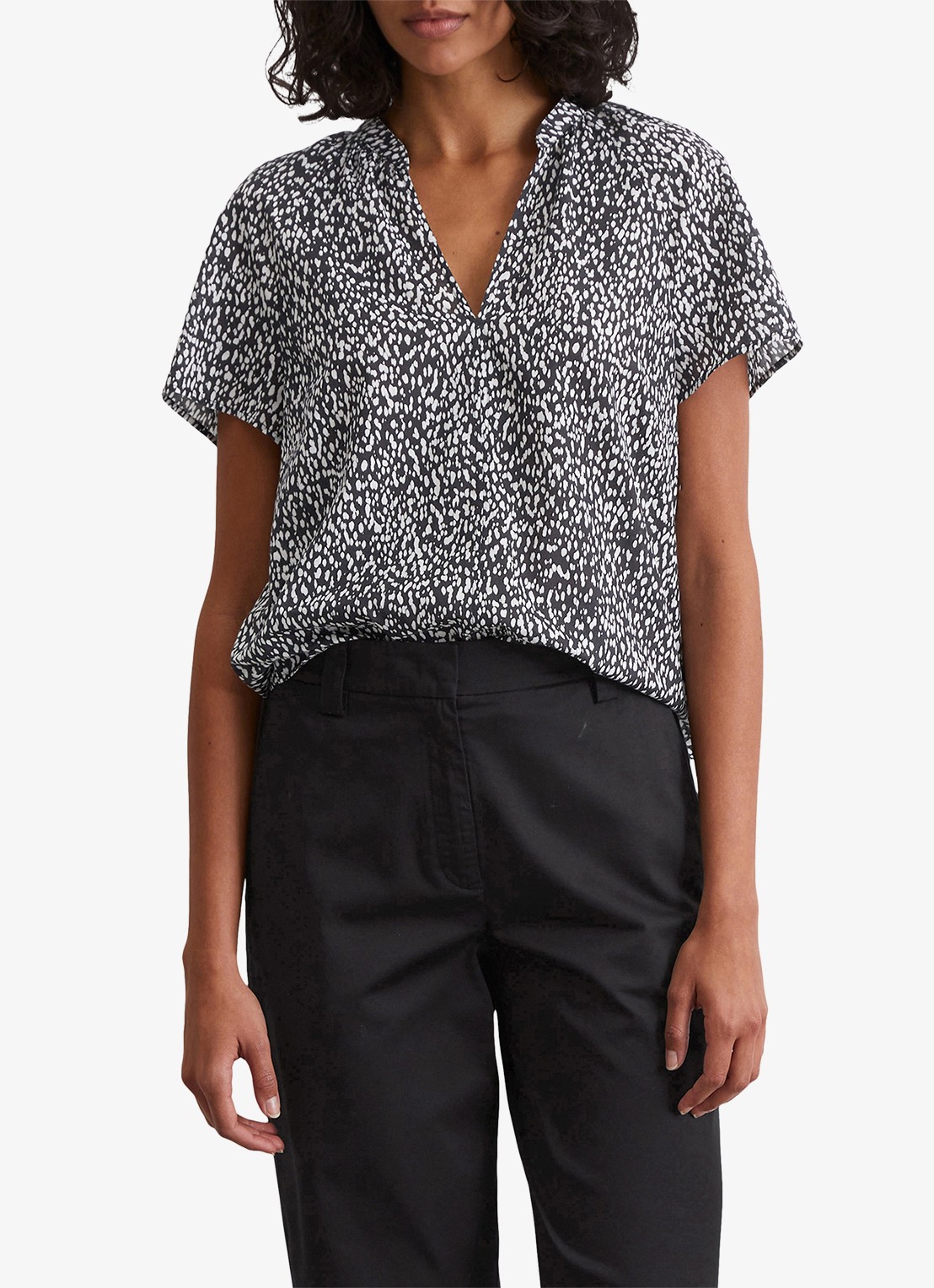 Marc O'Polo Tuniek met print - detail 3 zwart