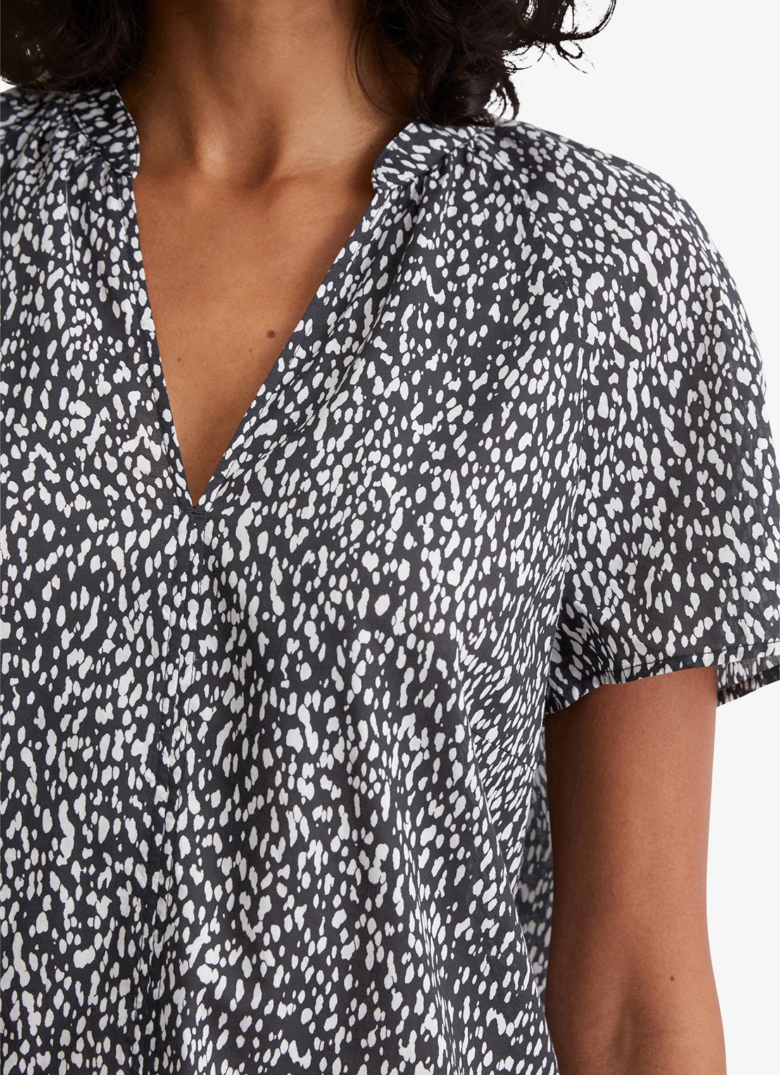 Marc O'Polo Tuniek met print - detail 4 zwart