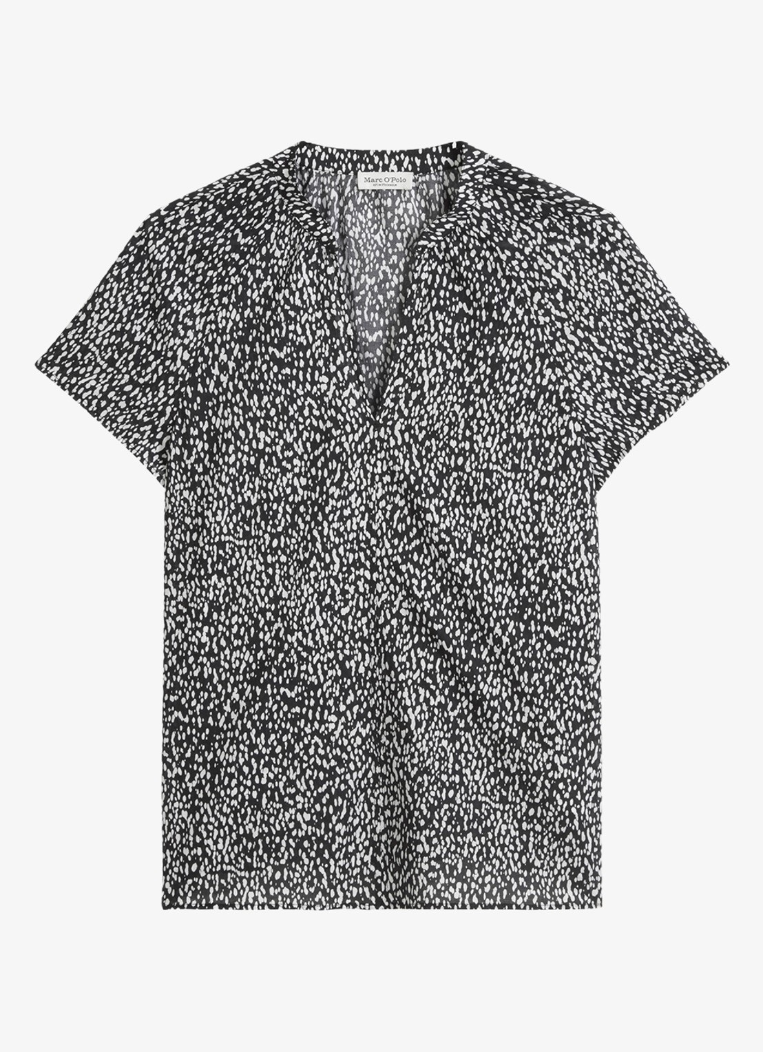 Marc O'Polo Tuniek met print - voorkant zwart