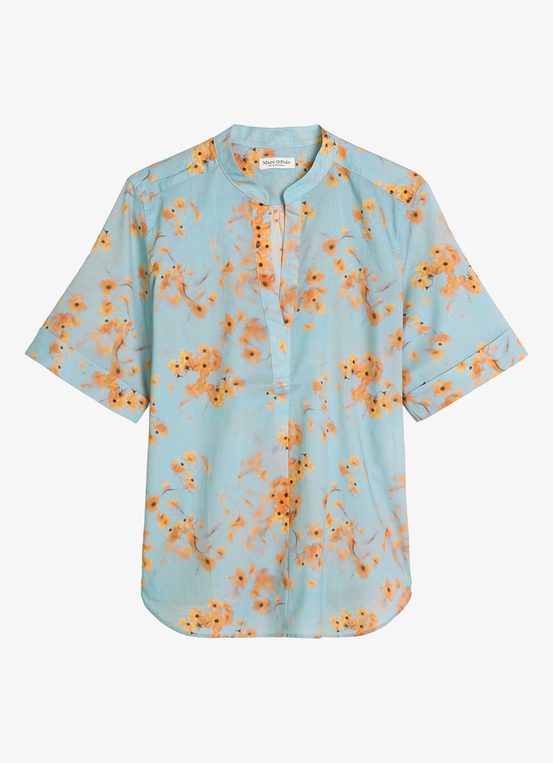 Marc O'Polo Tuniek met print - voorkant medium blue_multi_04-4931 / blauw