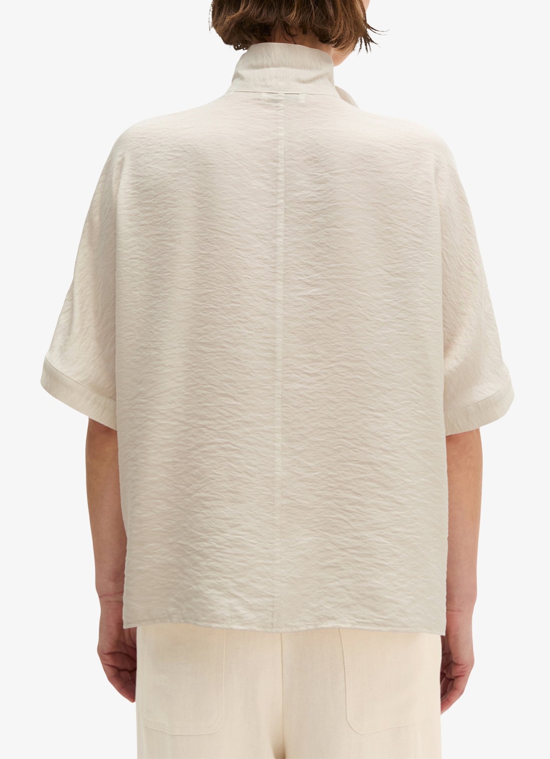 Marc O'Polo Tuniek met sjaalkraag - achterkant 5 beige