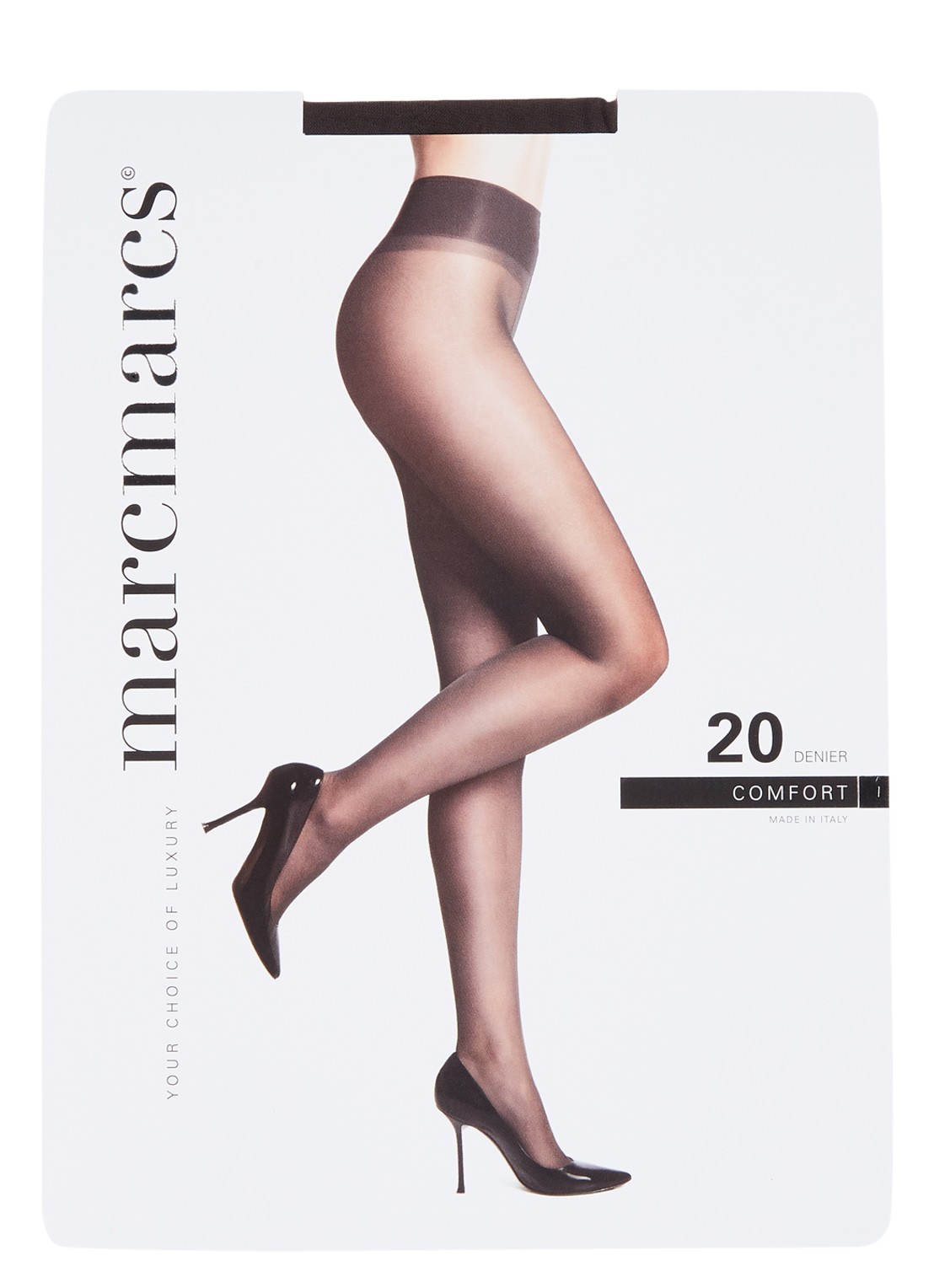 MarcMarcs Comfort panty in 20 denier  - voorkant antraciet