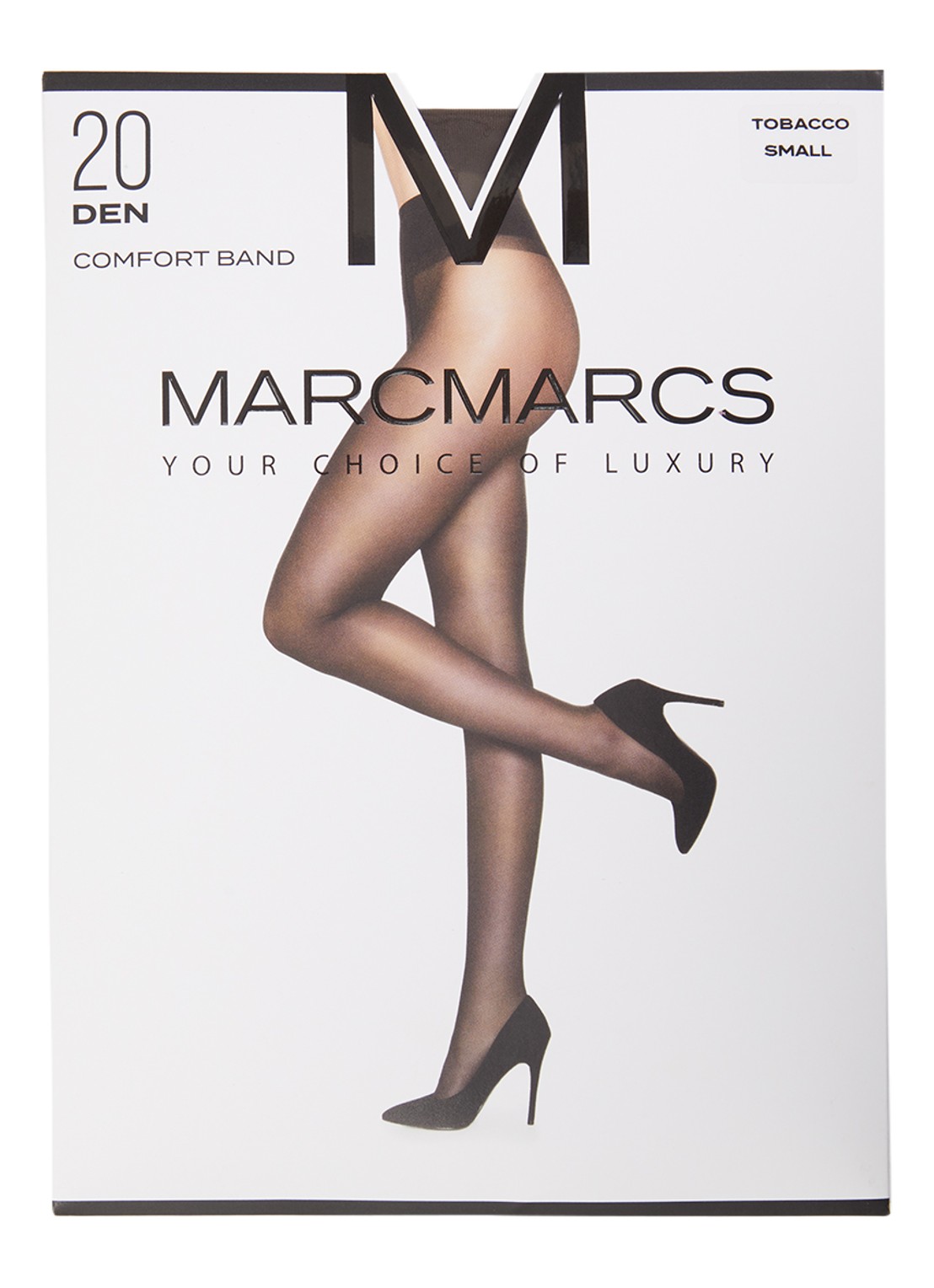 MarcMarcs Comfort panty in 20 denier  - voorkant 3 donkerbruin