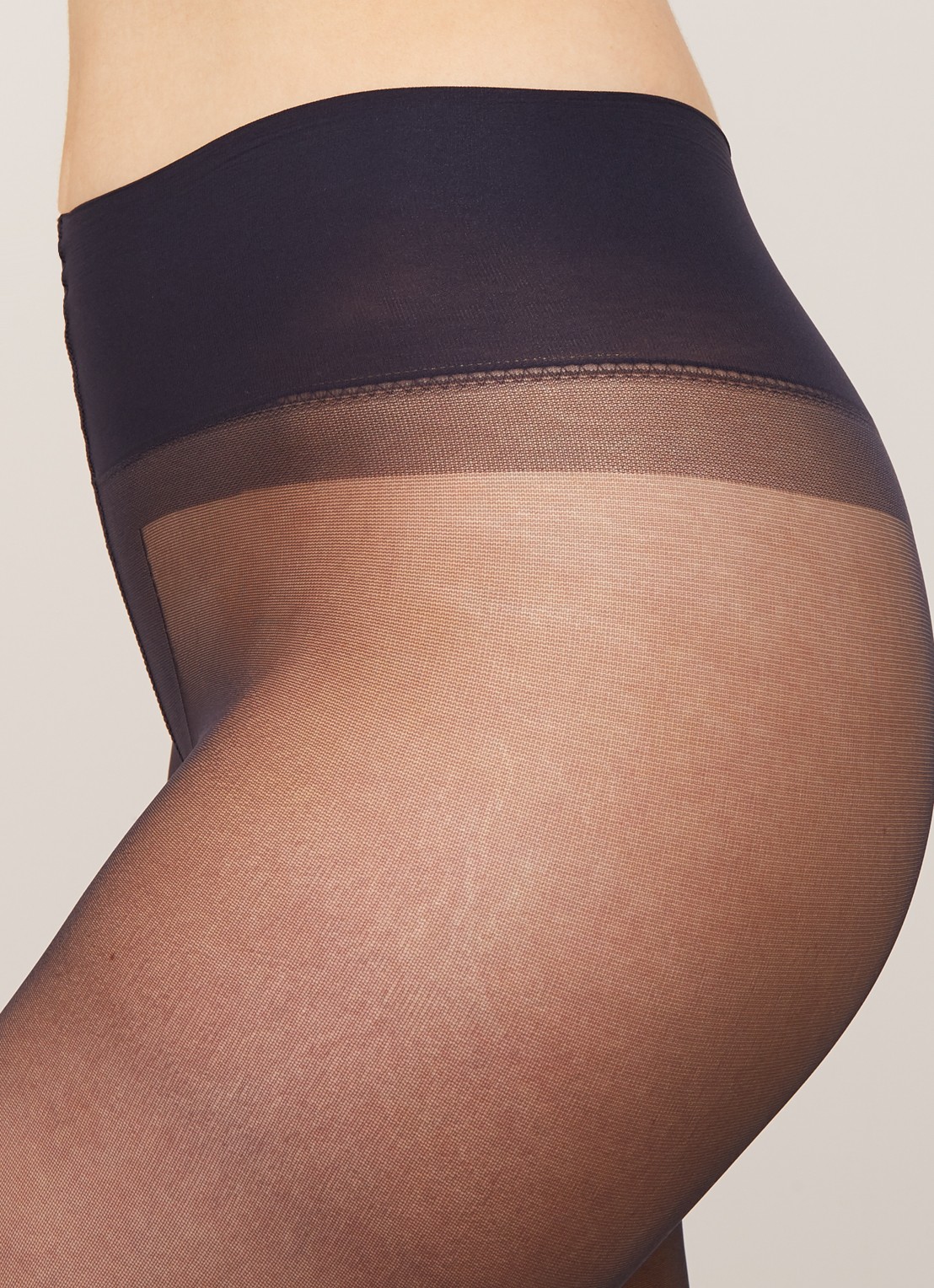 MarcMarcs Comfort panty in 20 denier  - detail 2 donkerblauw