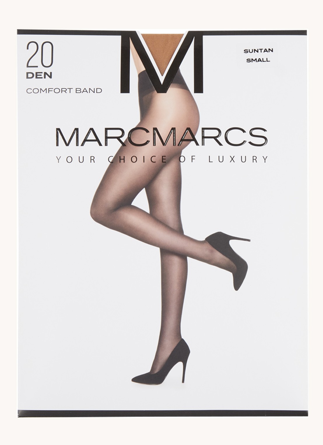 MarcMarcs Comfort panty in 20 denier  - voorkant 3 beige