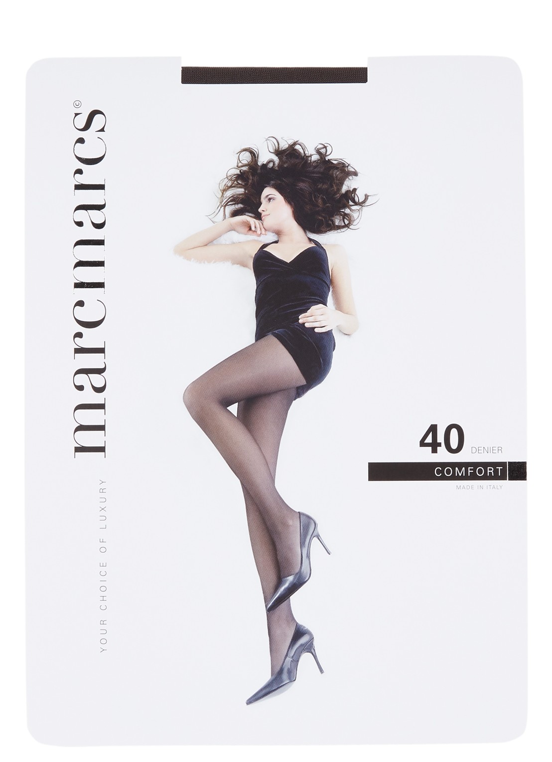 MarcMarcs Comfort panty in 40 denier met zijdeglans - voorkant bruin