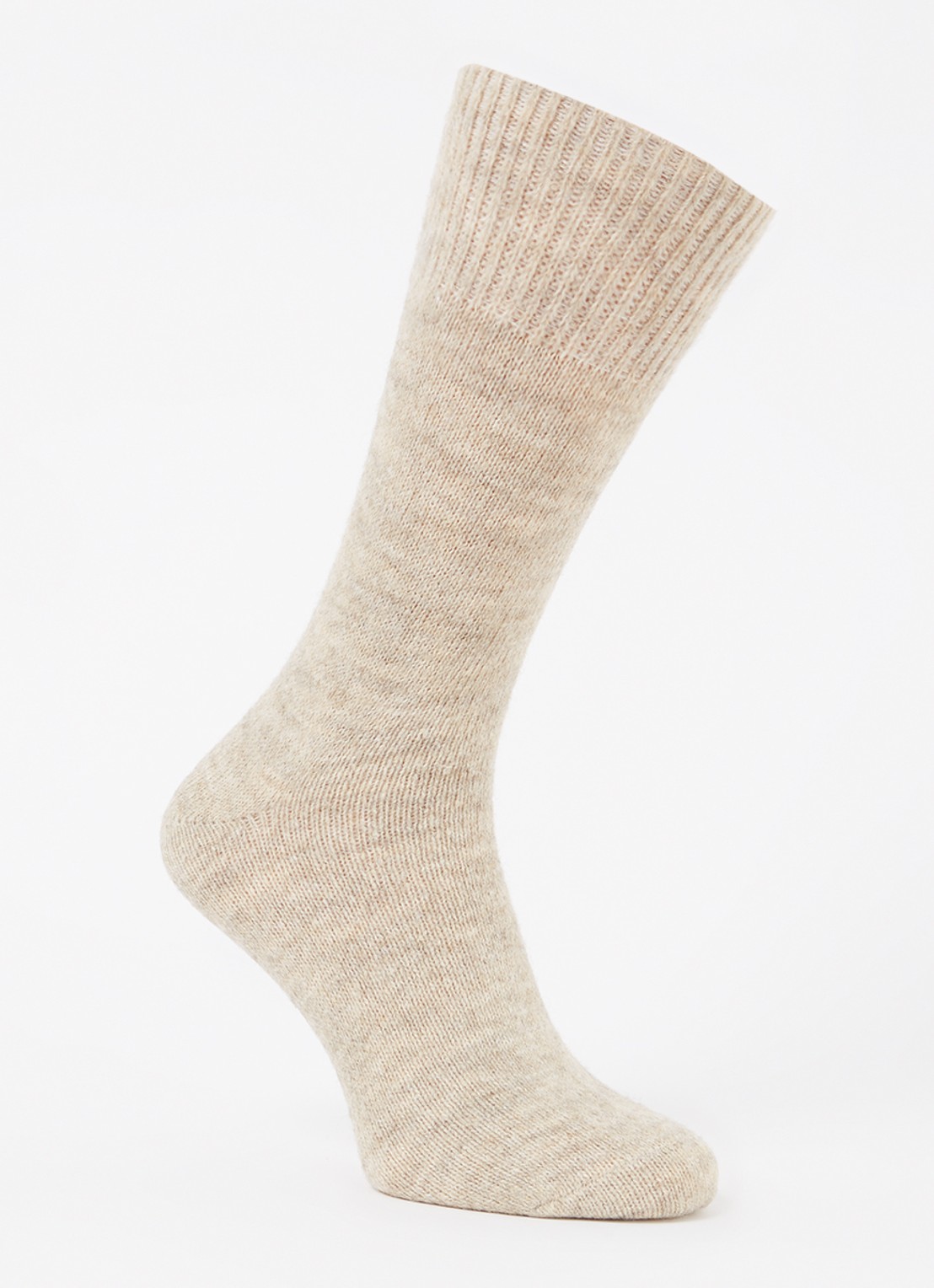 MarcMarcs Ellen sokken in wolblend - voorkant 2 beige