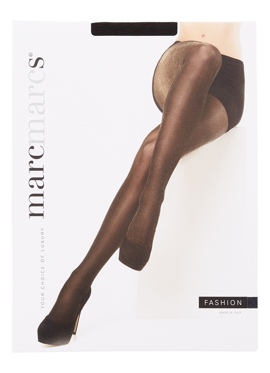MarcMarcs Fashion panty met lurex  - voorkant goud
