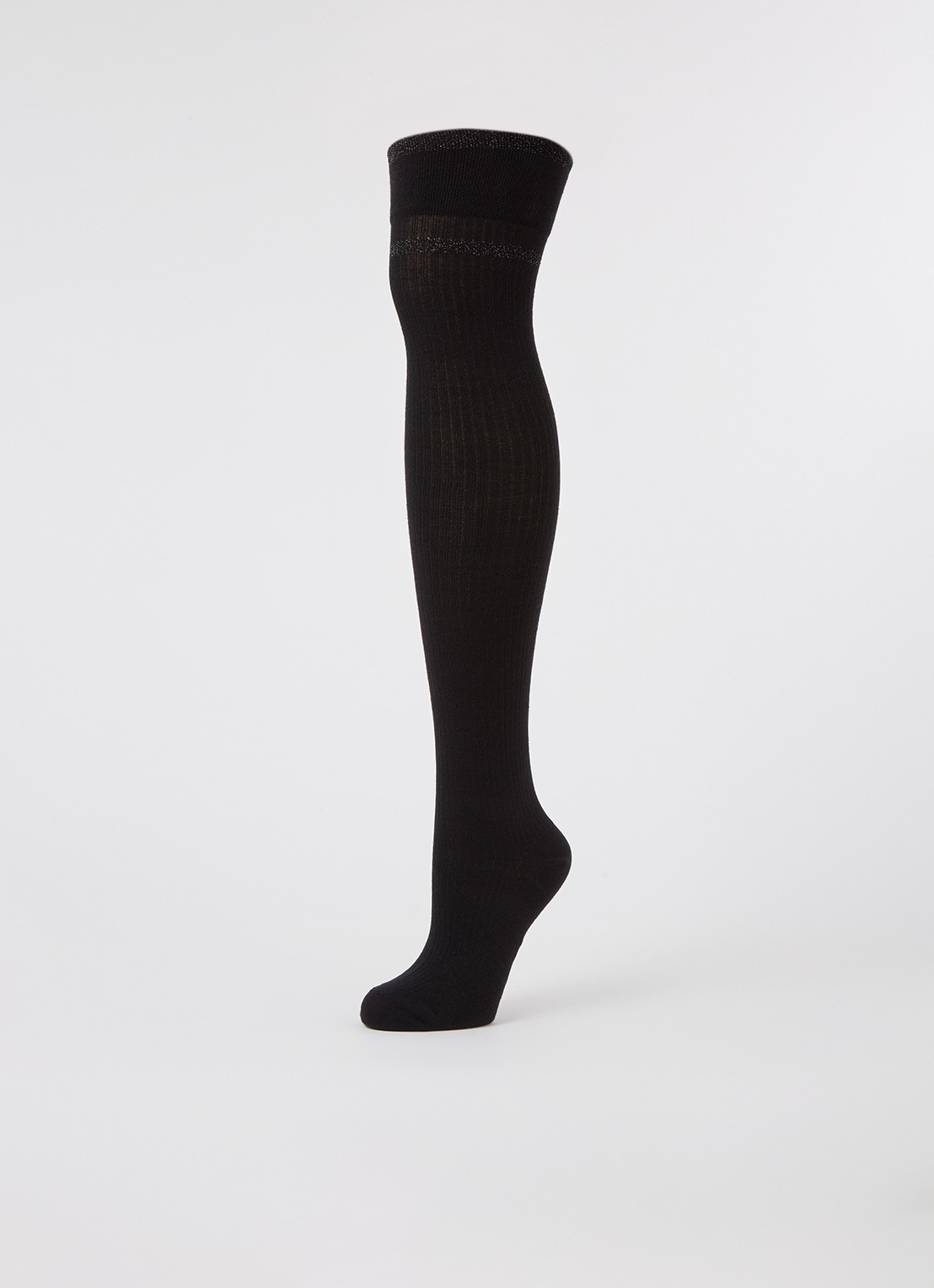 MarcMarcs Feline kniekousen met lurex - detail 3 zwart