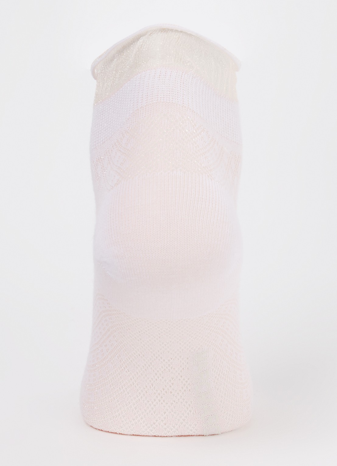 MarcMarcs Hazel sokken met lurex en logo - voorkant 3 wit