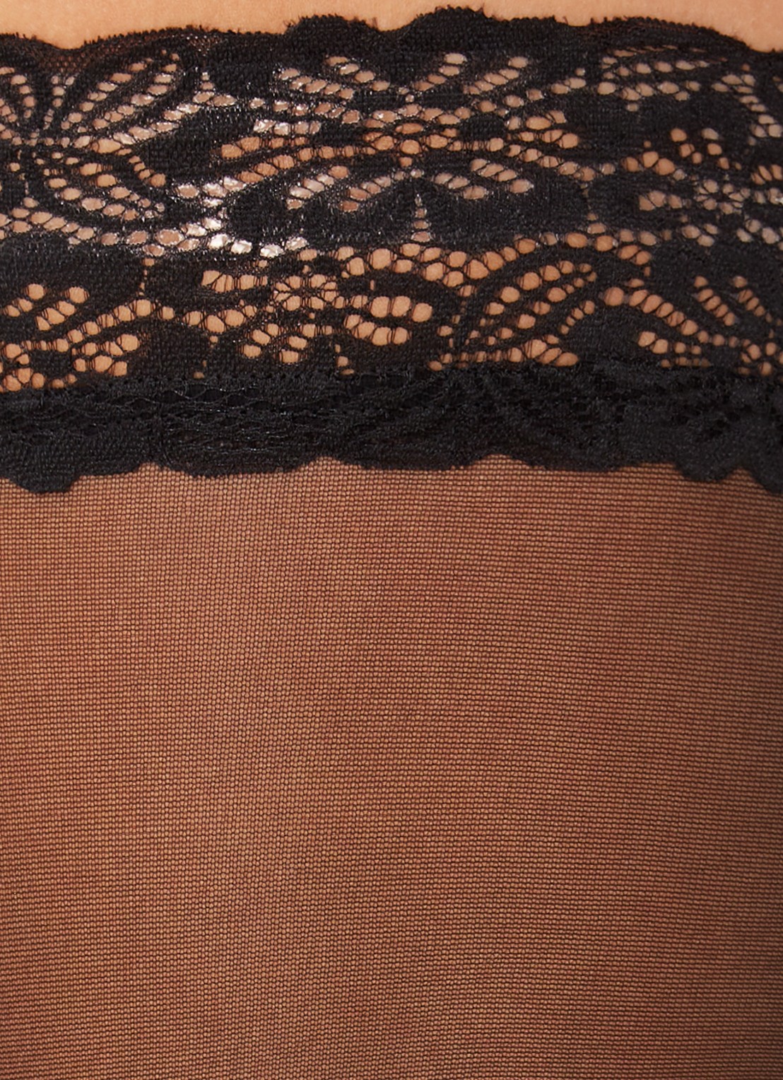 MarcMarcs Hold-ups in 20 denier met kant - detail 3 zwart