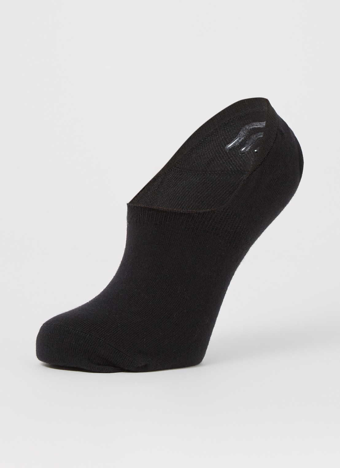 MarcMarcs Invinsible sneakersokken in 2-pack - detail zwart