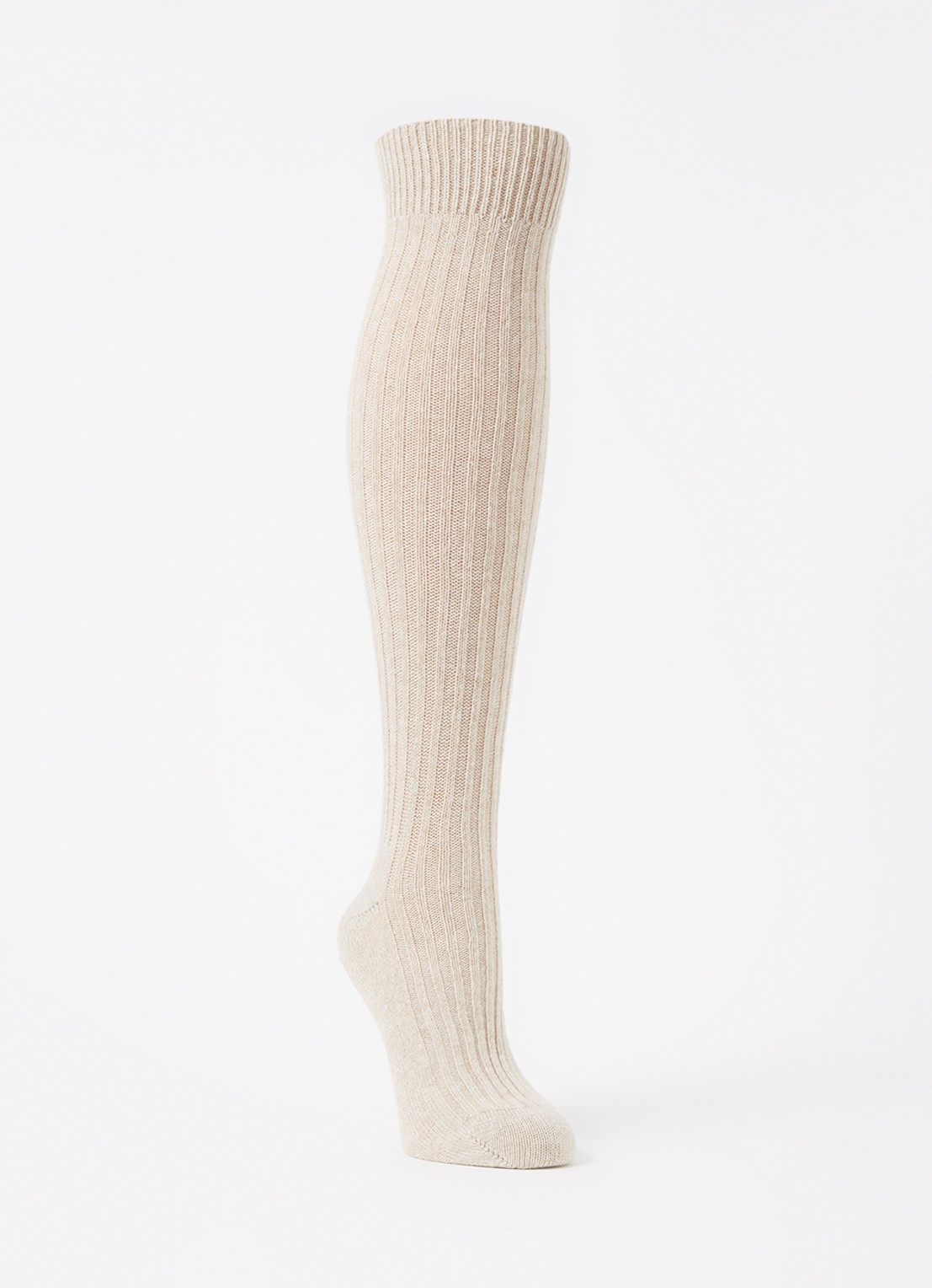 MarcMarcs Kniekousen in kasjmierblend - voorkant beige