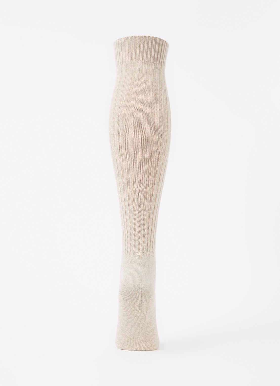MarcMarcs Kniekousen in kasjmierblend - voorkant 2 beige