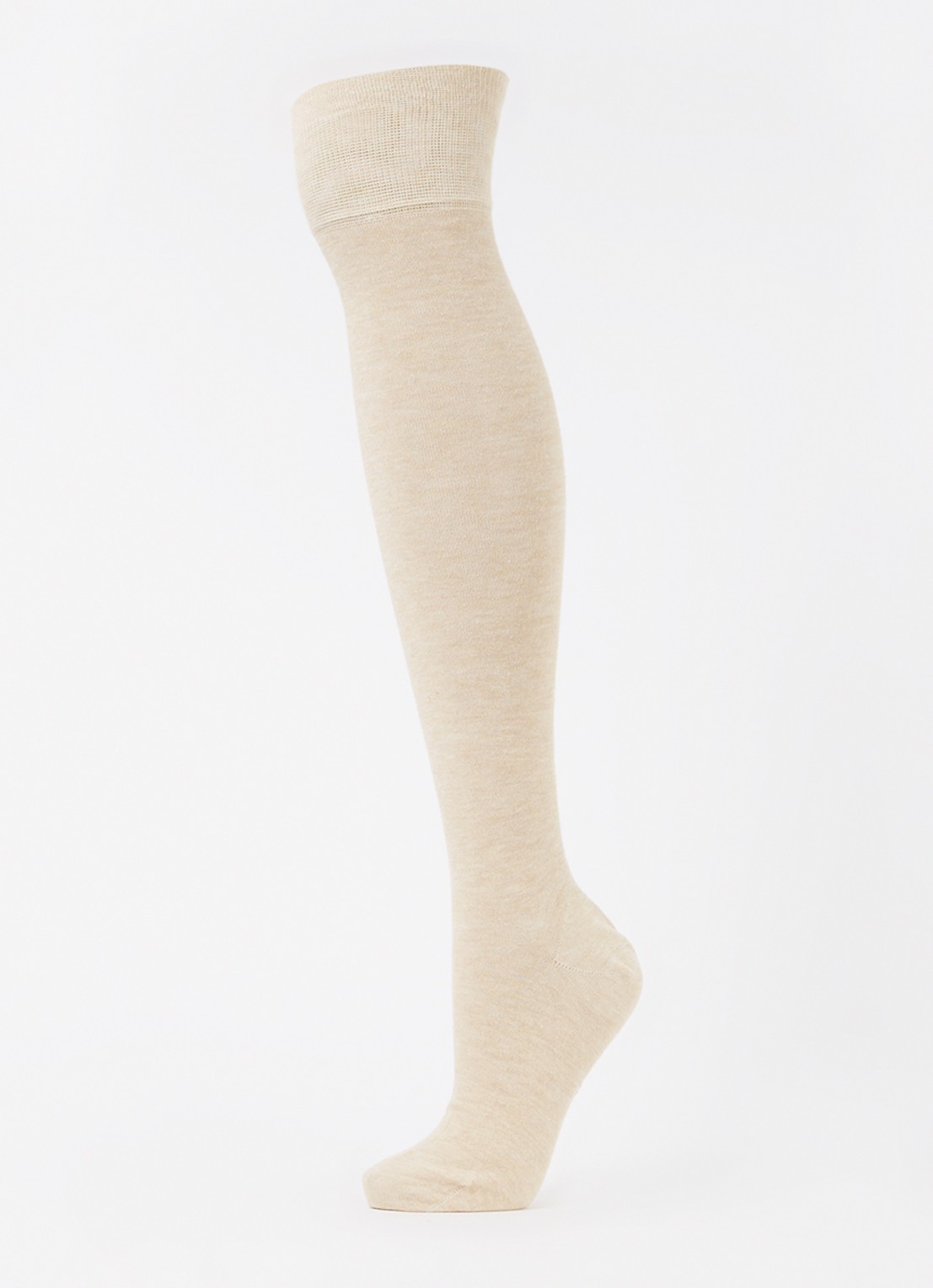MarcMarcs Kniekousen in kasjmierblend - detail 3 beige