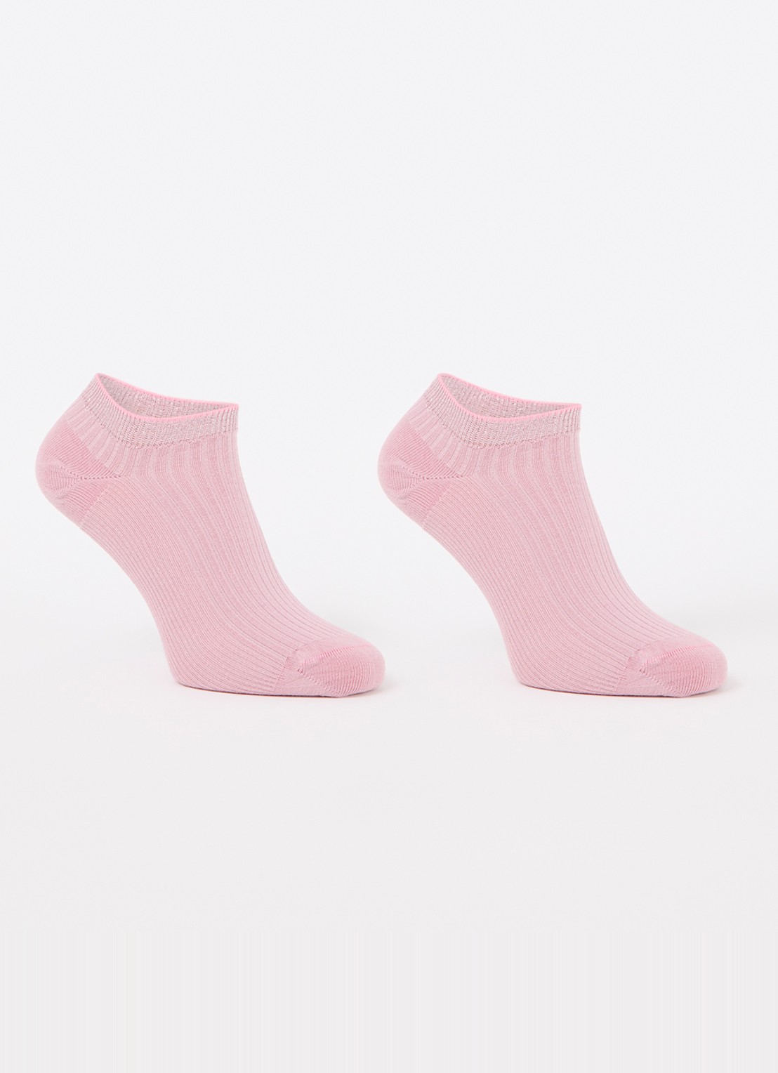 MarcMarcs Moscow sneakersokken met lurex in 2-pack - voorkant 2 roze