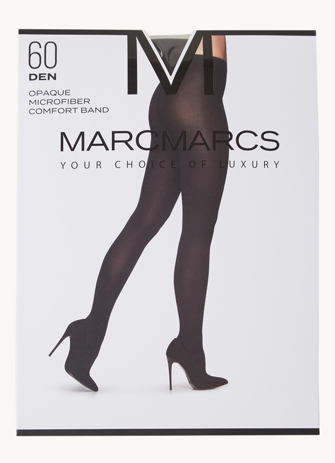 MarcMarcs Panty in 60 denier  - voorkant zwart
