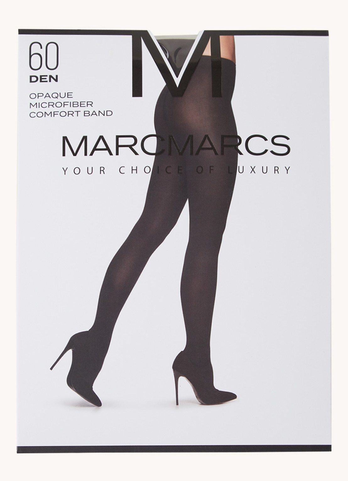 MarcMarcs Panty in 60 denier  - voorkant 3 antraciet