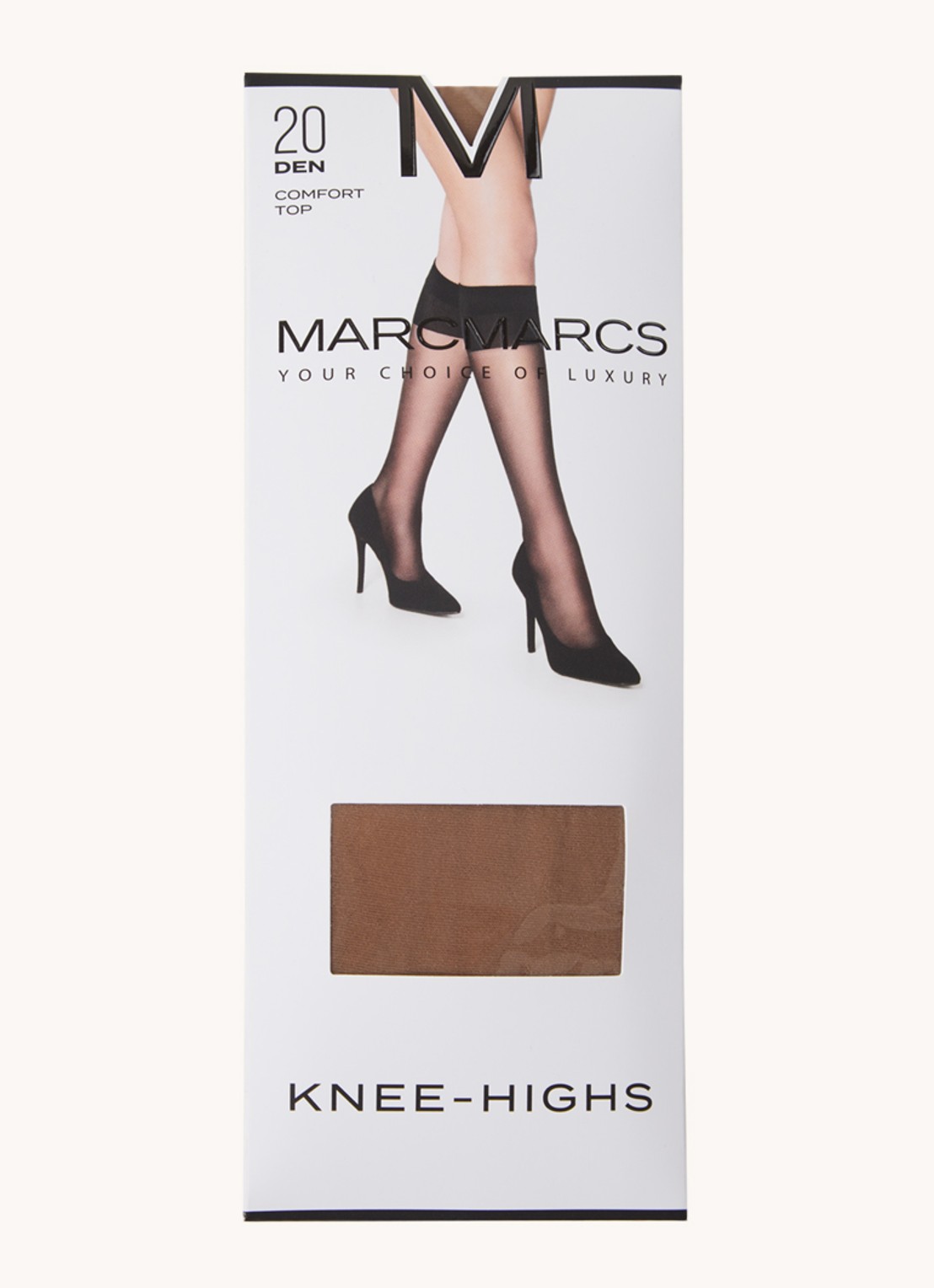 MarcMarcs Pantysokken in 20 denier - voorkant 2 beige