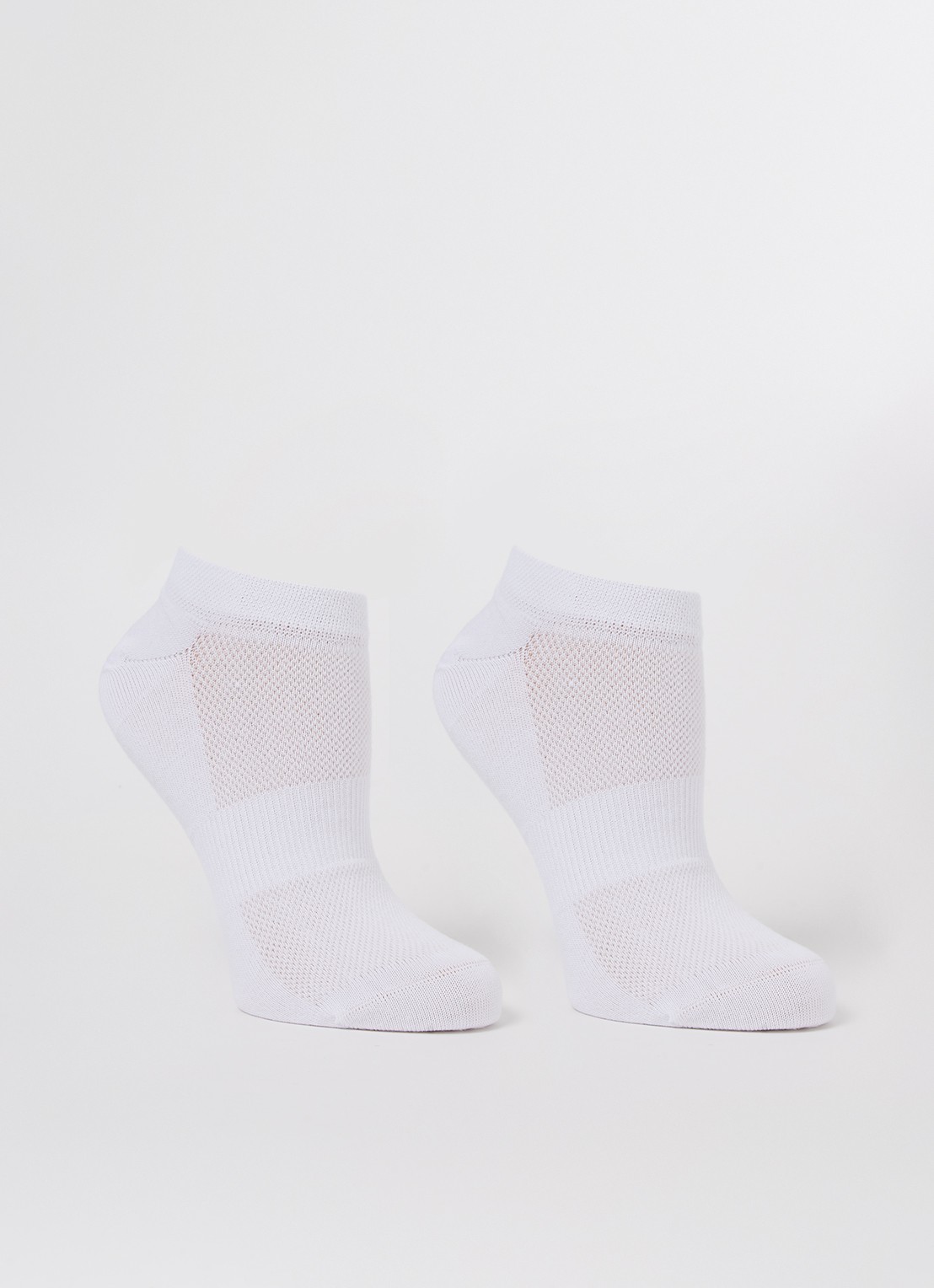 MarcMarcs Sneakersokken in 2-pack - voorkant 2 wit