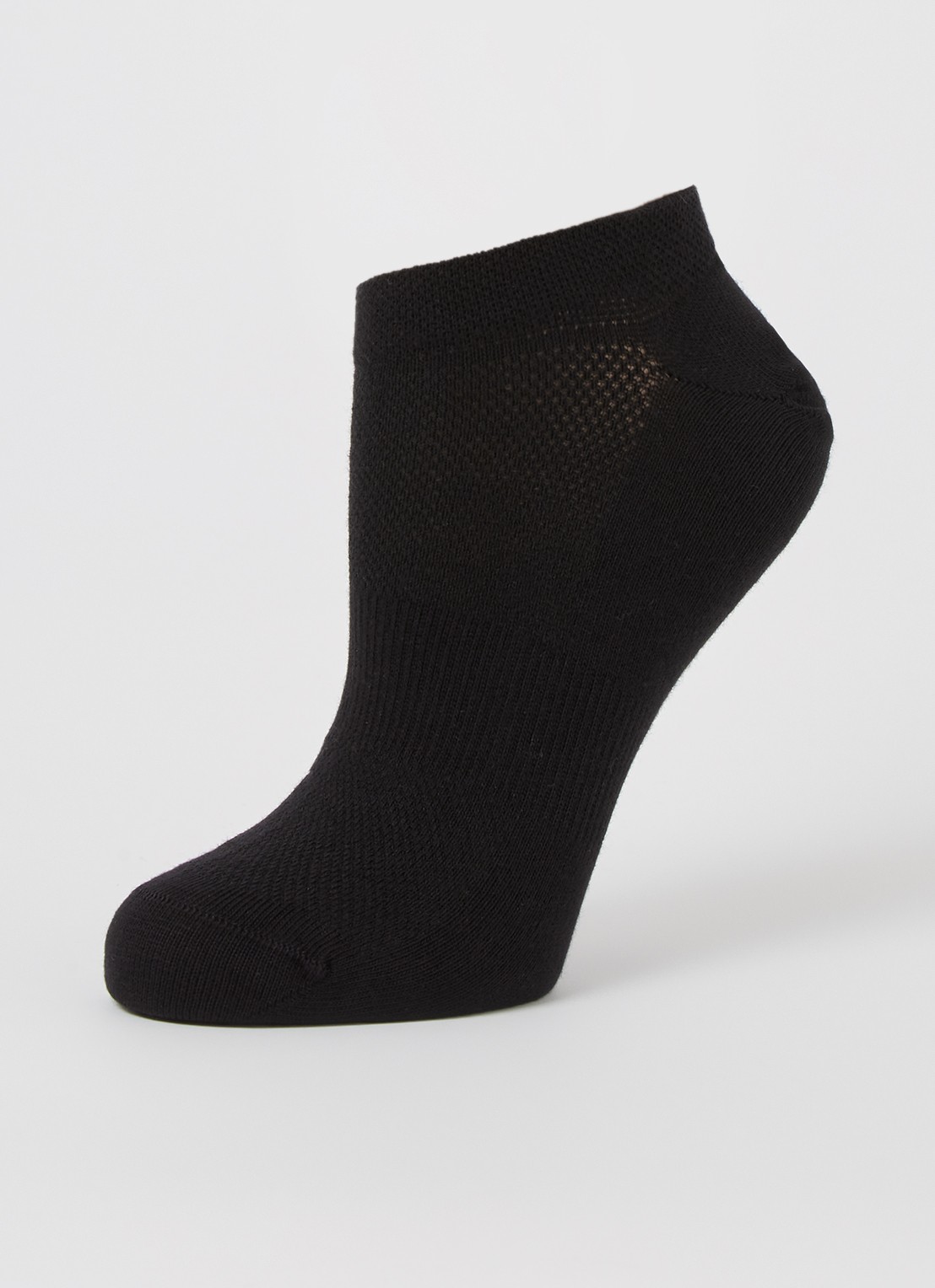 MarcMarcs Sneakersokken in 2-pack - detail zwart