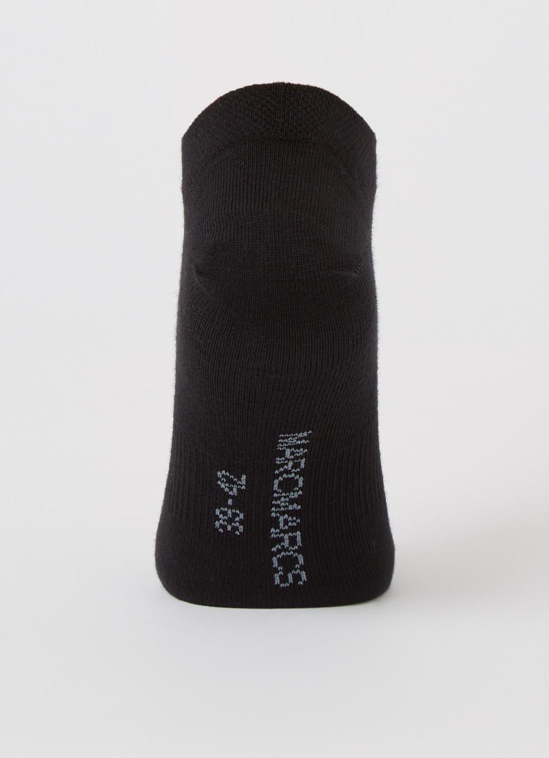 MarcMarcs Sneakersokken in 2-pack - voorkant 3 zwart