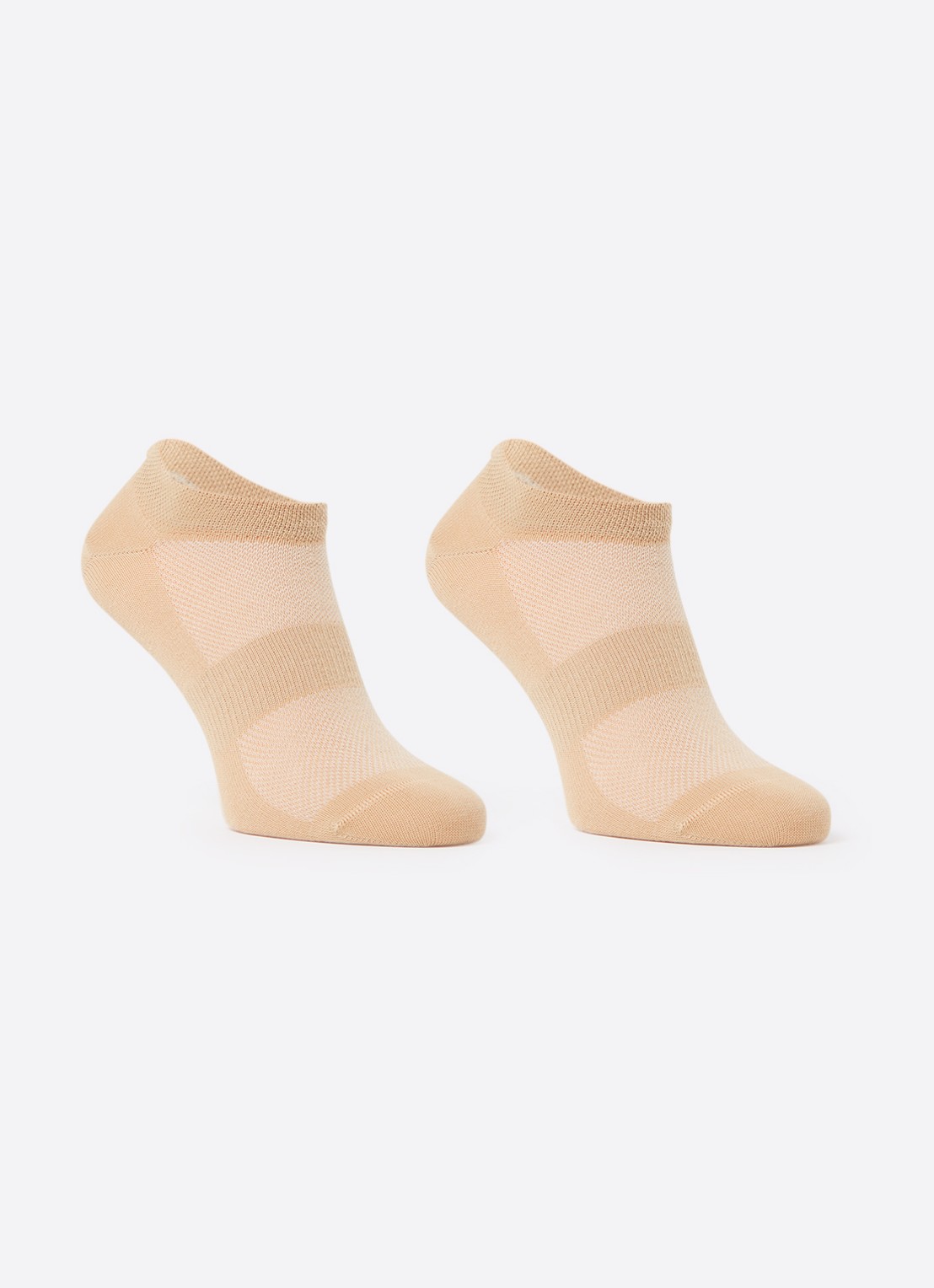 MarcMarcs Sneakersokken in 2-pack - voorkant 2 camel