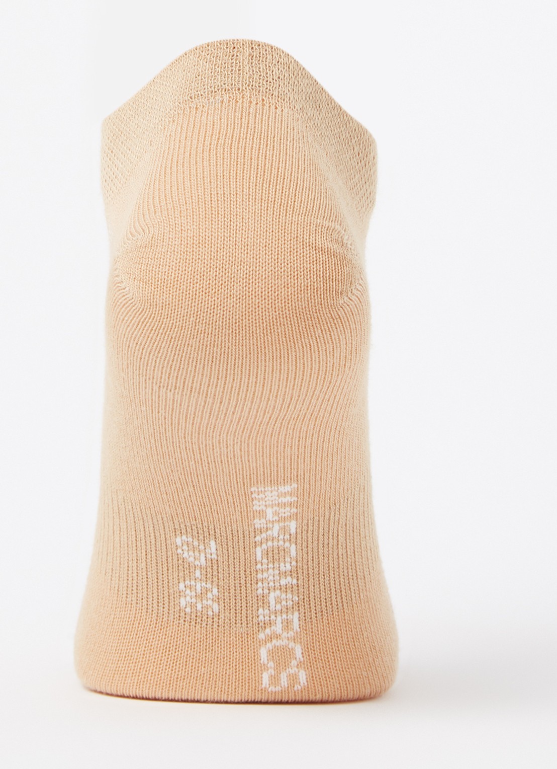 MarcMarcs Sneakersokken in 2-pack - voorkant 3 camel
