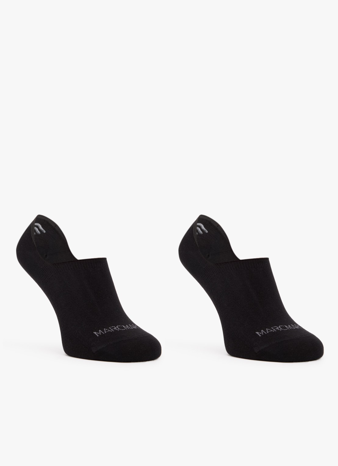 MarcMarcs Sneakersokken in 2-pack - voorkant zwart