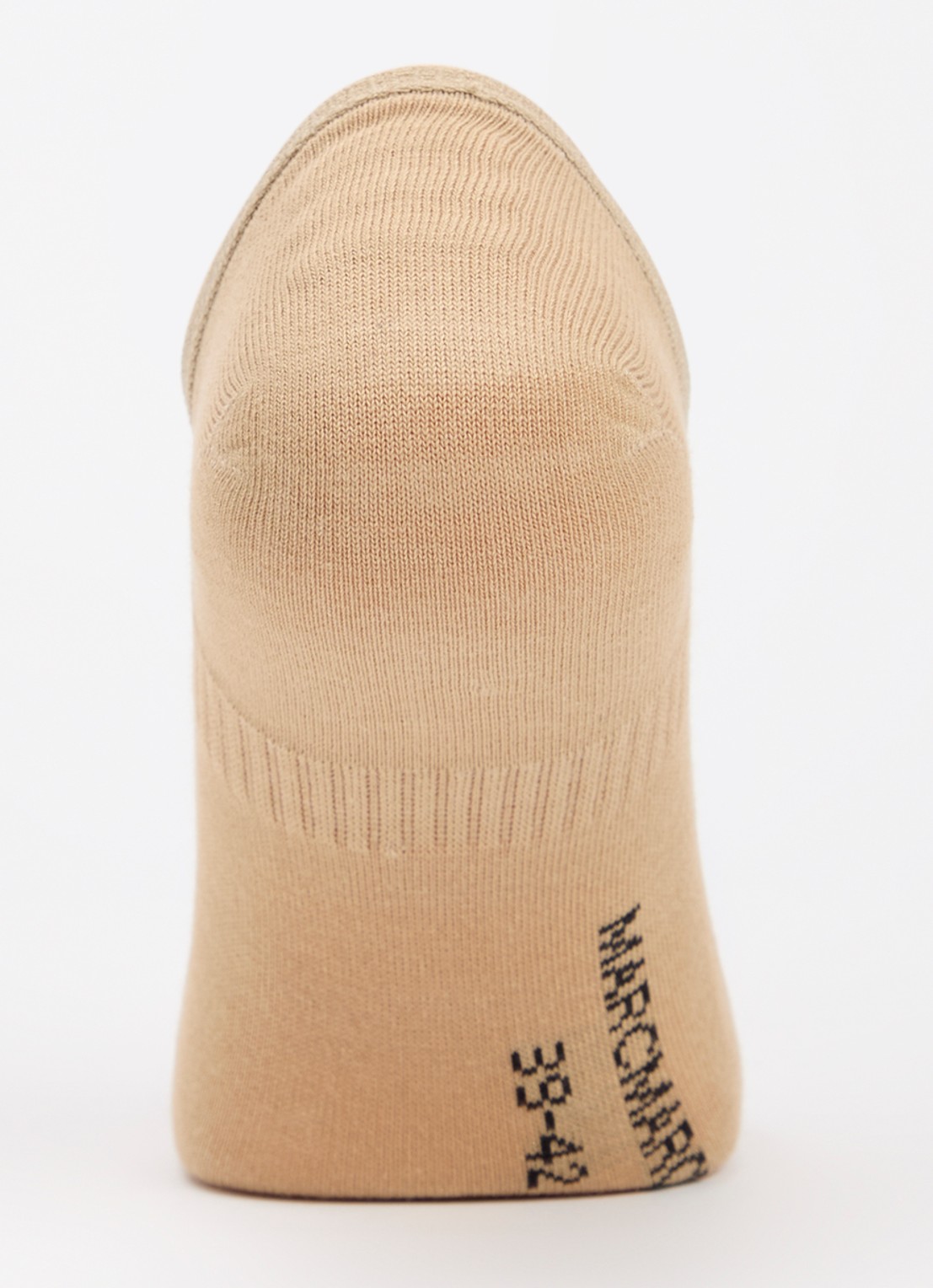 MarcMarcs Sneakersokken in 2-pack - voorkant 2 beige