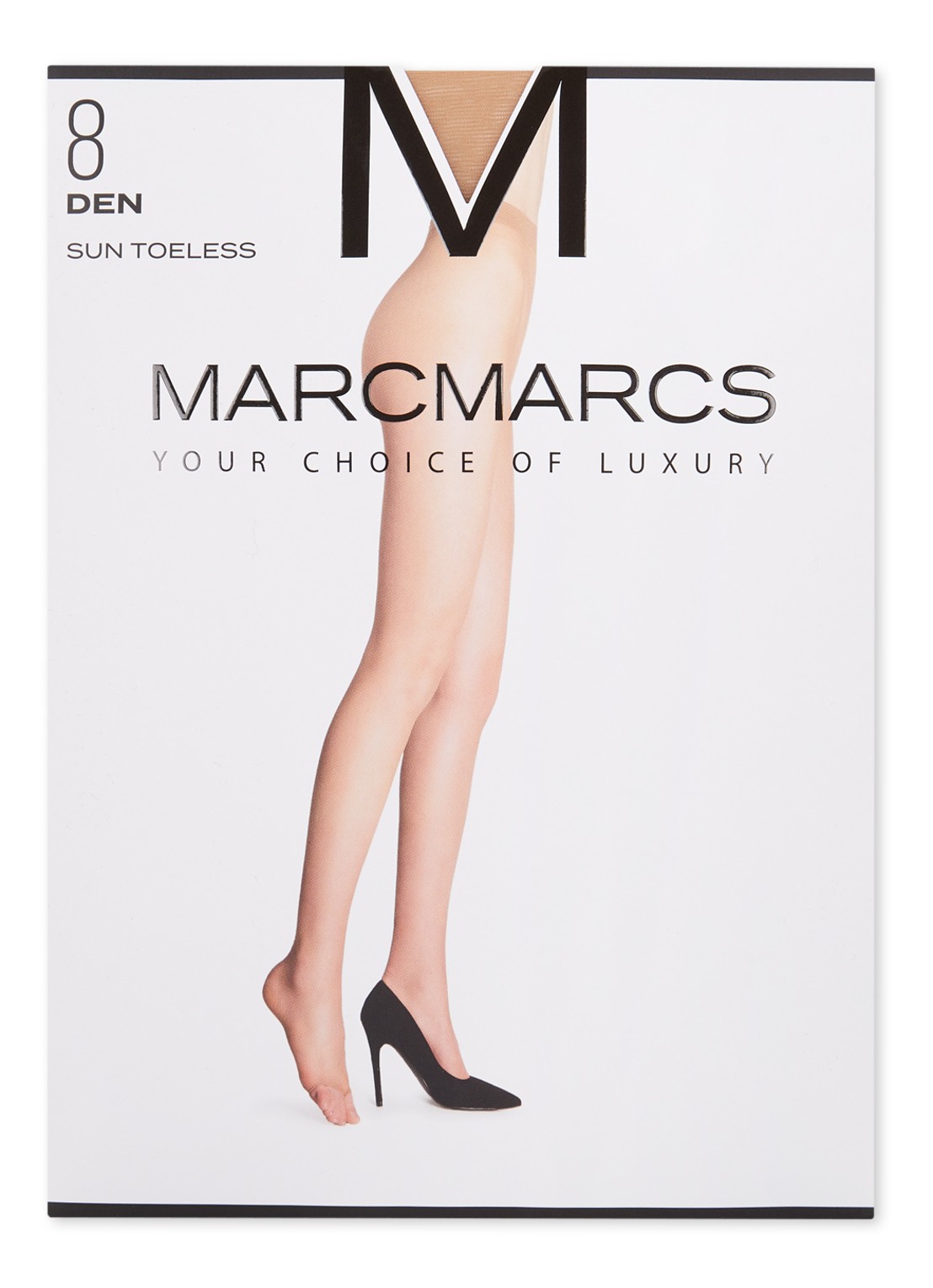 MarcMarcs Teenloze panty in 8 denier - voorkant zand