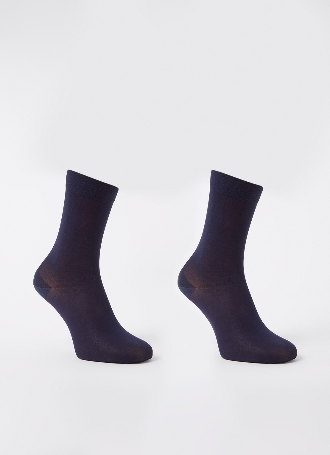 MarcMarcs Ultra Fine sokken - voorkant donkerblauw