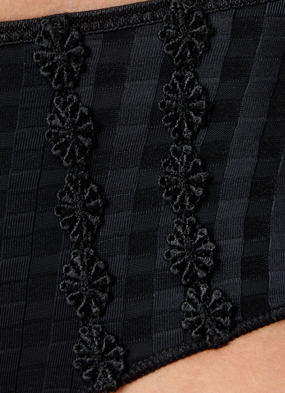 Marie Jo  Avero hipster met ruitdessin en glansdraad - detail 3 zwart