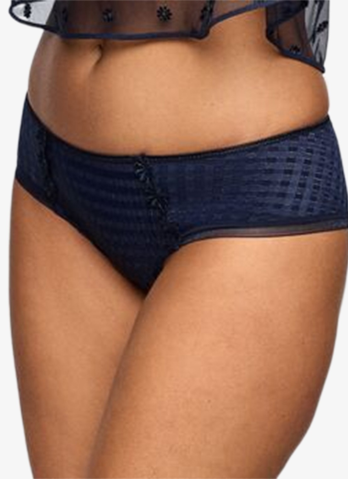 Marie Jo  Avero hipster met ruitdessin en glansdraad - detail 5 donkerblauw